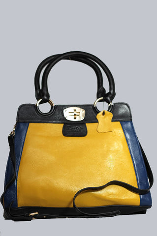 Blue-Black-Yellow Tote