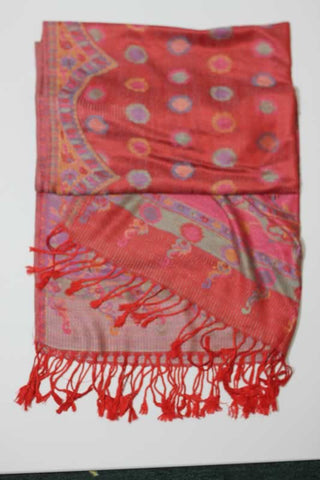 Scarf - Pastel Red Pattern