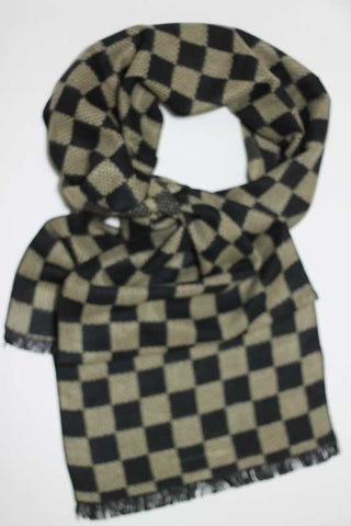 Scarves - Black-Grey Checkered