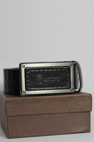 DonBerry Embossed Leather Belt