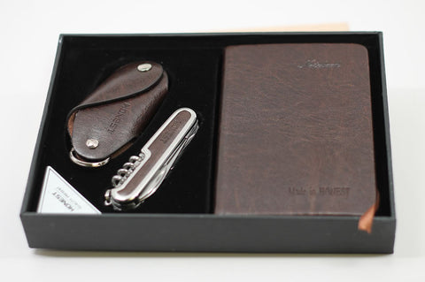 Leather Journal muti-function knife set